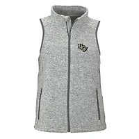 Gilet polaire zippé UCF Knights Summit pour femme, gris chiné