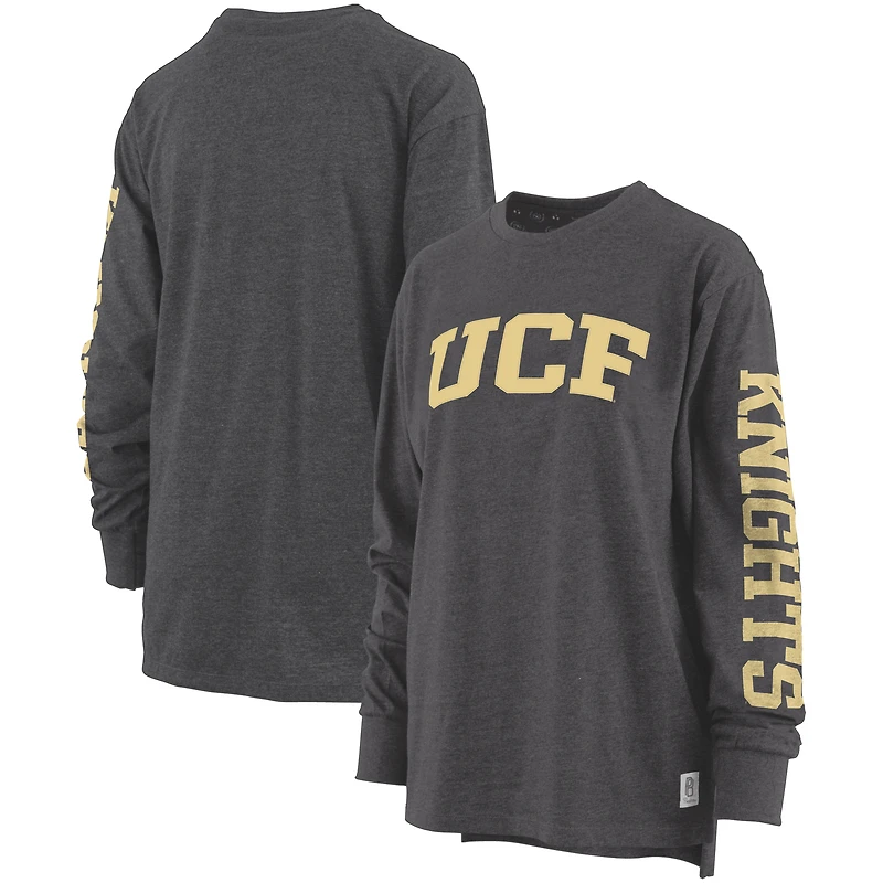 T-shirt à manches longues UCF Knights Two-Hit Canyon Pressbox pour femmes, noir