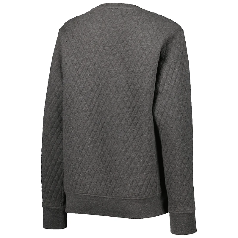 Sweat-shirt matelassé Pressbox Heather Charcoal UCF Knights Moose pour femme