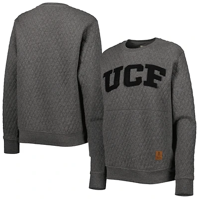 Sweat-shirt matelassé Pressbox Heather Charcoal UCF Knights Moose pour femme
