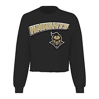 T-shirt court à manches longues et ample pour femme Spirit Jersey noir UCF Knights