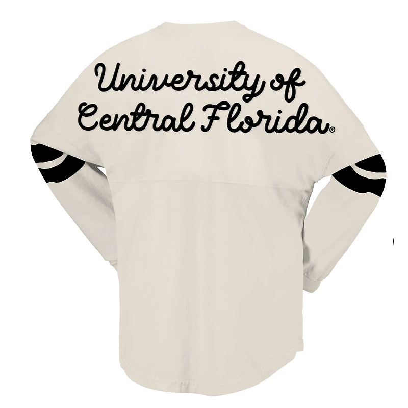 T-shirt surdimensionné en jersey crème UCF Knights pour femmes