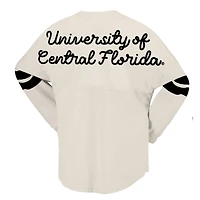 T-shirt surdimensionné en jersey crème UCF Knights pour femmes