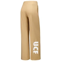 Ensemble sweat-shirt court et pantalon de survêtement UCF Knights pour femme, couleur beige