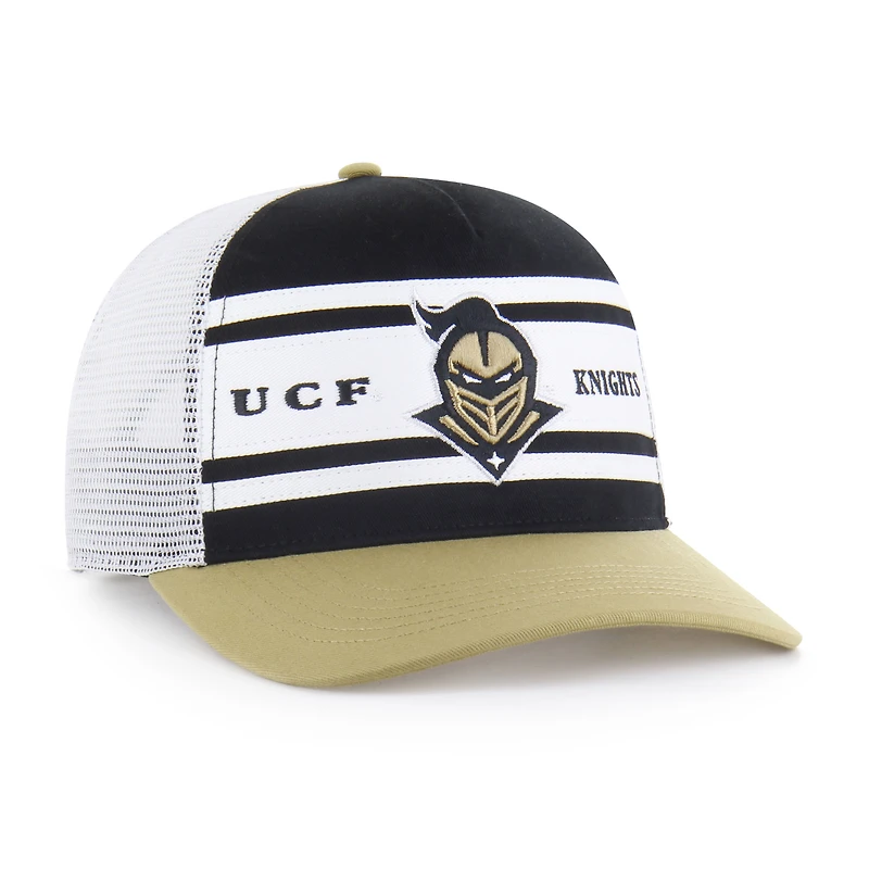 Casquette de camionneur ajustable Super Stripe Hitch pour jeunes UCF Knights, noir/or, 1947