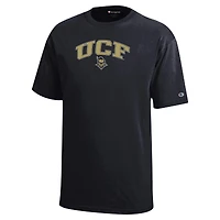 T-shirt noir UCF Knights Arch Over Logo pour jeunes champions