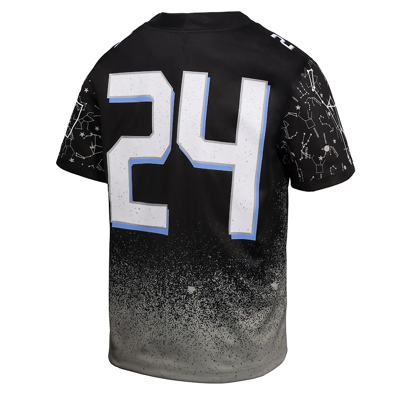 Maillot de jeu alternatif Nike #24 noir UCF Knights 2024 Space Game pour jeunes