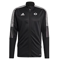 Veste de survêtement zippée adidas Tiro 21 pour homme, noire, des Maroons l'UChicago