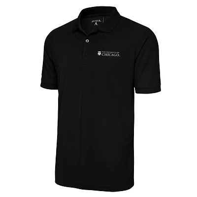 Polo piqué Legacy noir Antigua pour homme, coupe grande et taille, UChicago Maroons