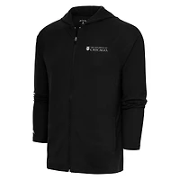Sweat à capuche zippé intégral Antigua Black UChicago Maroons Legacy pour homme