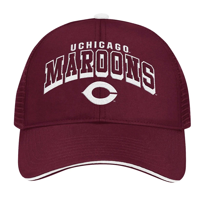 Casquette réglable Colosseum Maroon UChicago Maroons Wyatt Primary Team Trucker pour hommes