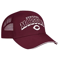 Casquette réglable Colosseum Maroon UChicago Maroons Wyatt Primary Team Trucker pour hommes