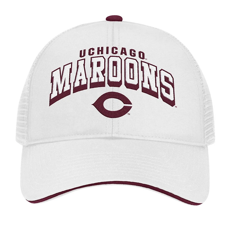 Chapeau réglable Colosseum blanc UChicago Maroons Wyatt pour hommes