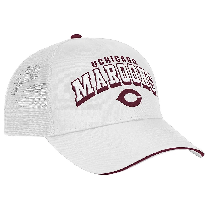 Chapeau réglable Colosseum blanc UChicago Maroons Wyatt pour hommes