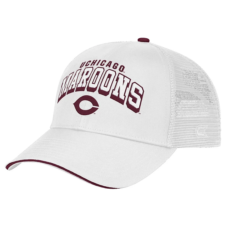Chapeau réglable Colosseum blanc UChicago Maroons Wyatt pour hommes