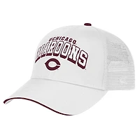 Chapeau réglable Colosseum blanc UChicago Maroons Wyatt pour hommes