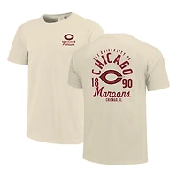 T-shirt crème pour homme avec motif mascotte des Maroons de l'Université Chicago