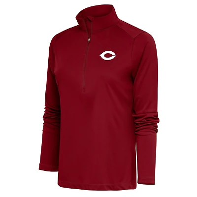 Pull-over demi-zippé Antigua Cardinal UChicago Maroons Tribute pour femme