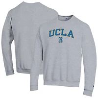 Sweat-shirt à capuche avec logo Arch Over Champion gris chiné des Bruins de l'UCLA pour homme