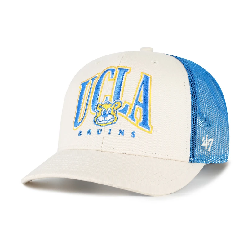 Casquette trucker ajustable UCLA Bruins Drawbridge pour homme, modèle 47 Natural