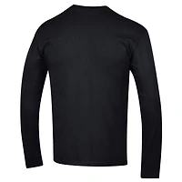 Men's Champion  Black UCLA Bruins Arch Over Logo 2-Hit Long Sleeve T-Shirt