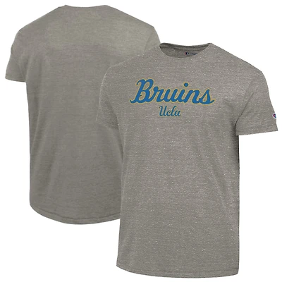 Men's Champion  Charcoal UCLA Bruins Vintage Triumph Tri-Blend T-Shirt