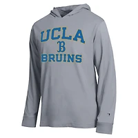 T-shirt à capuche manches longues Champion Heather Gray UCLA Bruins High Motor All-Star pour homme