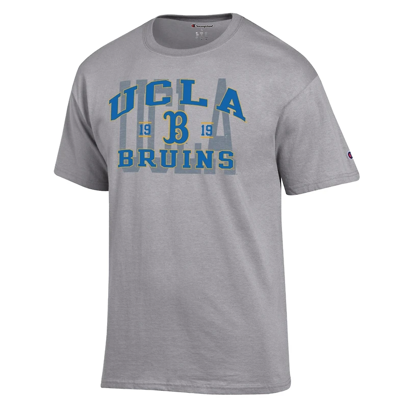 Men's Champion Heather Gray UCLA Bruins Varsity T-Shirt