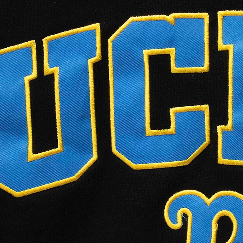 Men's Colosseum Black UCLA Bruins Arch & Logo Crew Neck Sweatshirt