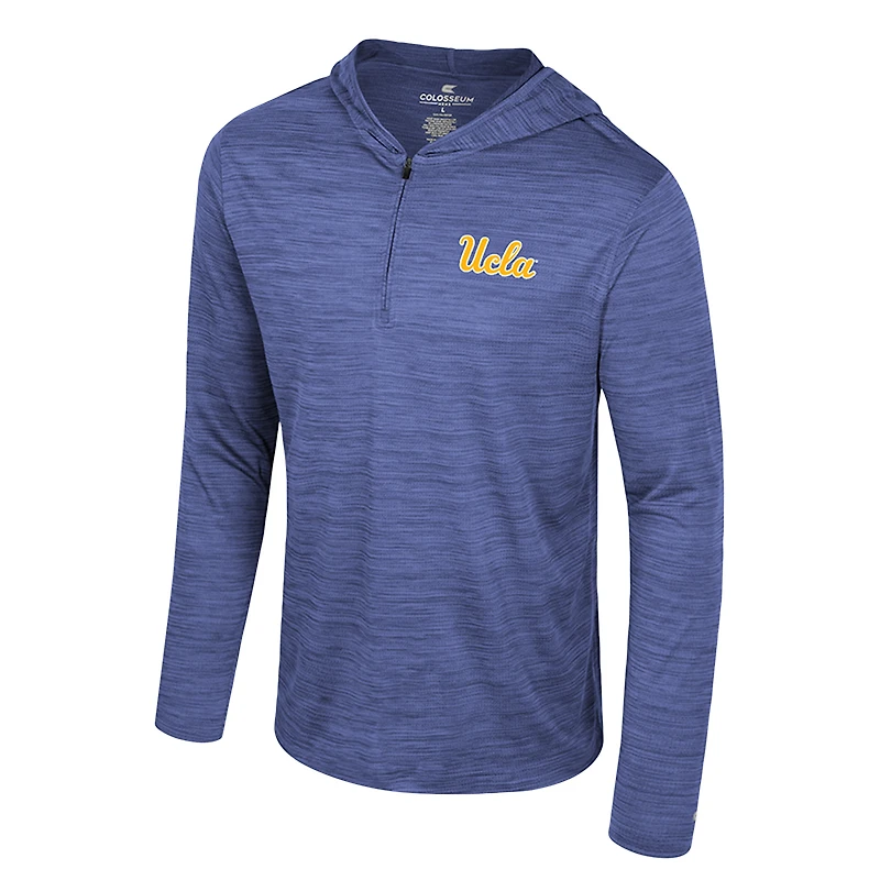 Sweat à capuche léger quart de zip UCLA Bruins Always Sunny bleu Colosseum pour homme