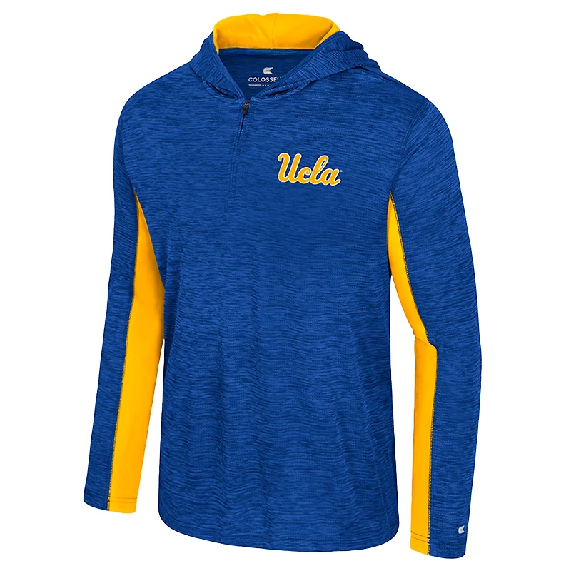 Men's Colosseum Blue UCLA Bruins Always Sunny Quarter-Zip Hoodie