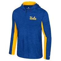 Men's Colosseum Blue UCLA Bruins Always Sunny Quarter-Zip Hoodie
