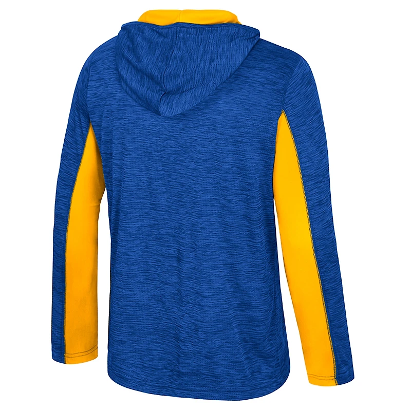 Men's Colosseum Blue UCLA Bruins Always Sunny Quarter-Zip Hoodie