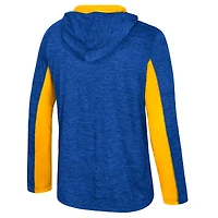 Men's Colosseum Blue UCLA Bruins Always Sunny Quarter-Zip Hoodie