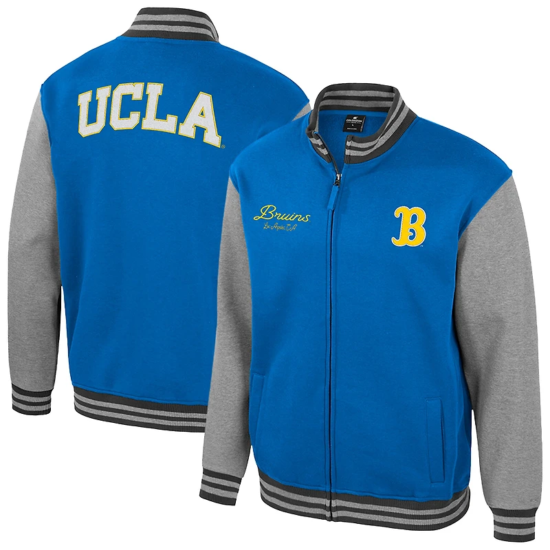 Men's Colosseum Blue UCLA Bruins Ambi-Turner Full-Zip Varsity Jacket
