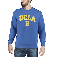 Men's Colosseum Blue UCLA Bruins Arch & Logo Crew Neck Sweatshirt