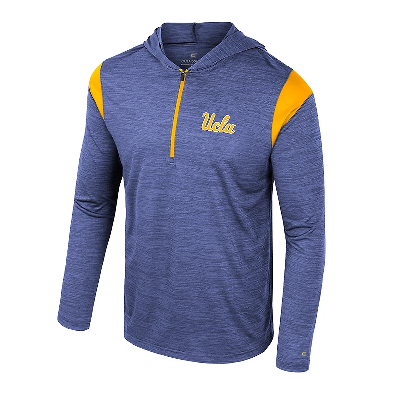 Coupe-vent à demi-zip Dozer des Bruins de l'UCLA pour hommes, bleu Colosseum