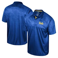 Polo à manches raglan en nid d'abeille UCLA Bruins Colosseum Blue pour hommes