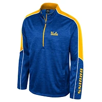 Veste Colosseum Blue UCLA Bruins Marled Half-Zip pour homme