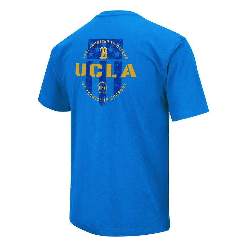T-shirt d'appréciation militaire Colosseum Blue UCLA Bruins OHT pour homme
