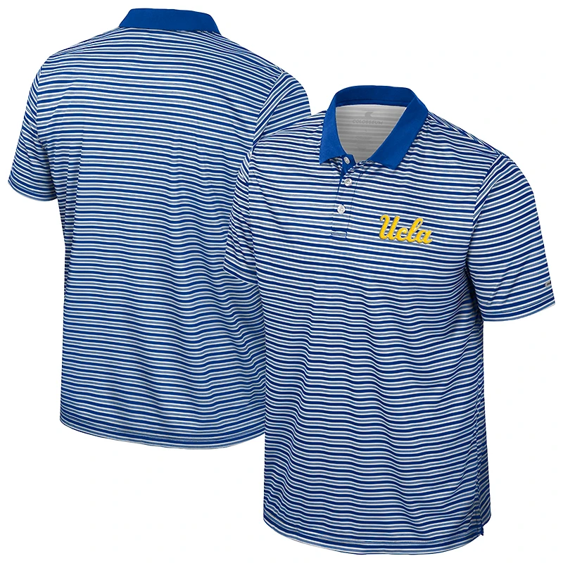 Polo rayé bleu Colosseum pour homme des Bruins de l'UCLA