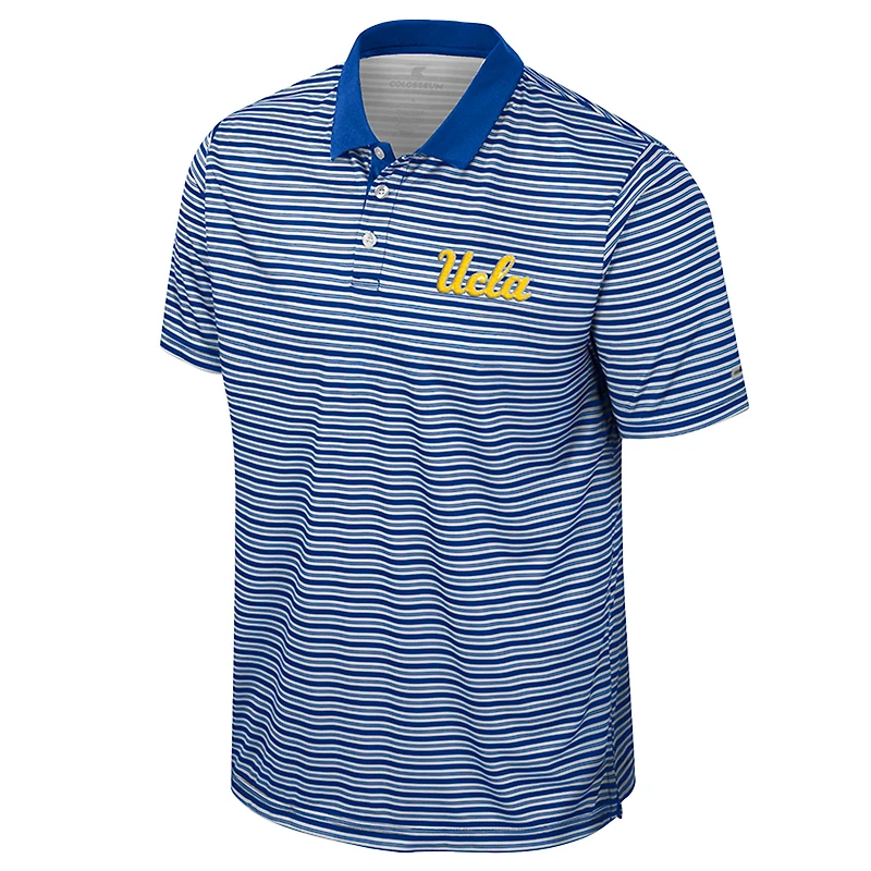 Polo rayé bleu Colosseum pour homme des Bruins de l'UCLA