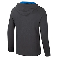 Men's Colosseum  Charcoal UCLA Bruins Dujour Ralgan Long Sleeve Henley Hoodie T-Shirt