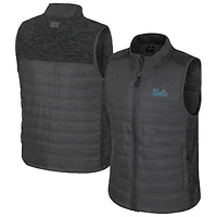 Gilet matelassé entièrement zippé Nightman des Bruins de l'UCLA pour homme, couleur anthracite, Colosseum
