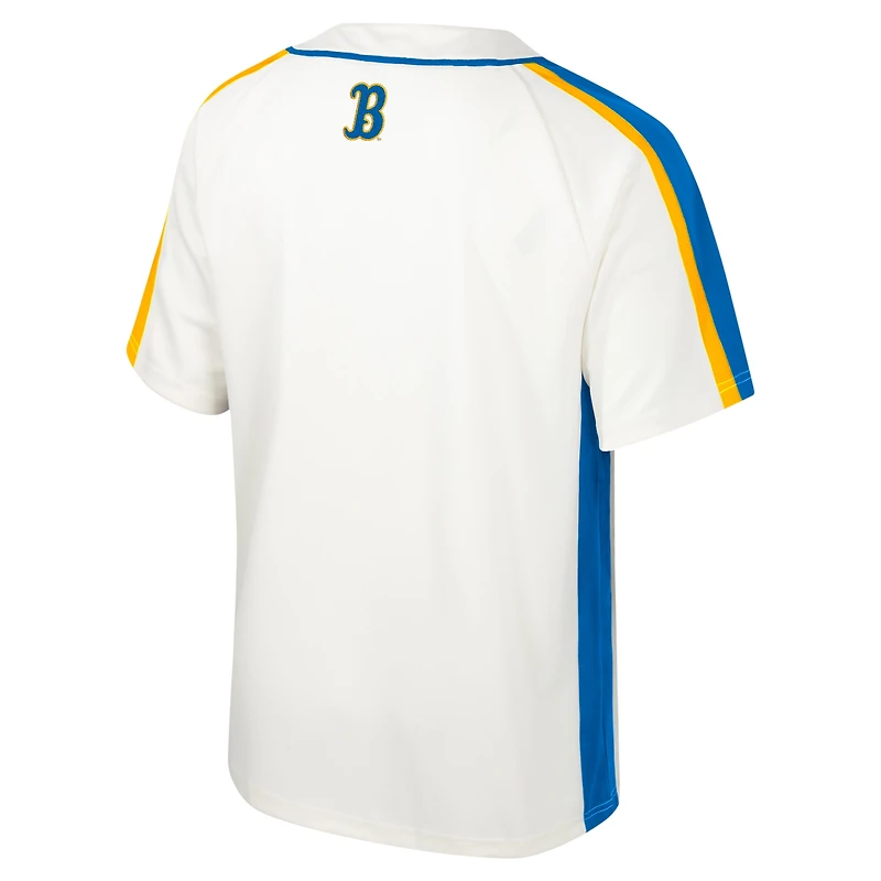 Men's Colosseum Cream UCLA Bruins Ruth Button-Up Baseball Jersey