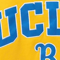 Men's Colosseum Gold UCLA Bruins Arch & Logo Crew Neck Sweatshirt