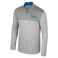 Men's Colosseum Gray UCLA Bruins Tuck Quarter-Zip Top
