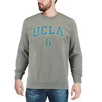 Colosseum Heather Grey UCLA Bruins Arch & Logo Crew Neck Sweat-shirt pour homme