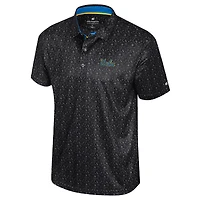 Men's Colosseum  Navy UCLA Bruins Football Print Polo