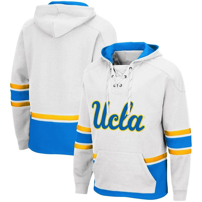 Chandail à capuchon Colosseum blanc UCLA Bruins lacets 3.0 pour hommes